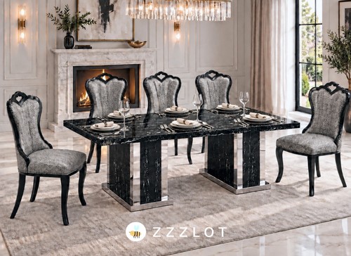 New elegant black marble - new, 1.8m